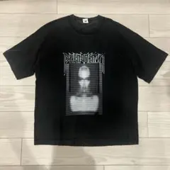 ヴィンテージ加工グラフィックブラック Tシャツ