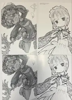 つくしあきひと　イラストカード　特典　comic zin メイドインアビス　4枚