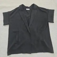 cy_an シアン オーバーサイズ BLACK 半袖ジャケット M