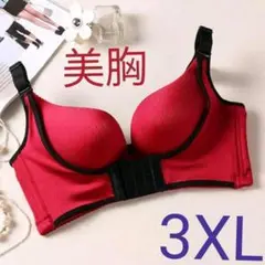 o補正 ブラジャー 3XL 赤 育乳 美乳 ナイトブラ アップ 盛りブラ
