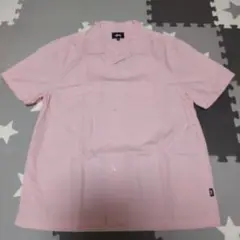 STUSSY ピンク 半袖シャツ Lサイズ