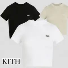 Kith women Tシャツ　M ホワイト　半袖　クロップド丈