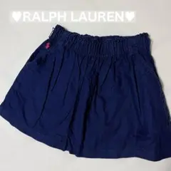 RALPH LAUREN ラルフローレン キッズ 綿 スカート 紺色 120