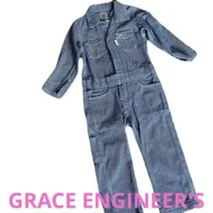 未使用】GRACE ENGINEER'S キッズ デニム つなぎ 100cm