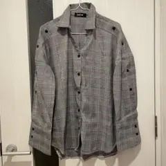 ENVYM グレーチェックシャツ