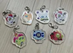 デジモンアクリルチャーム　7個セット