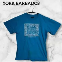 YORK BARBADOS 半袖Tシャツ 青　ブルー　夏