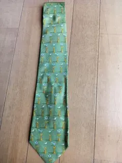 Salvatore Ferragamo 緑色 ネクタイ
