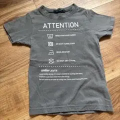 グレー コットン100% Tシャツ　110cm