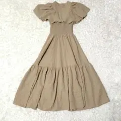 ✨美品✨Face campana ジャガードロングワンピース シャーリング M