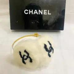 【希少】CHANEL 耳当て イヤーマフラー ラパンホワイト ファー ココマーク