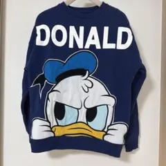 ドナルドダック プリント スウェット ネイビー 上海ディズニー限定品