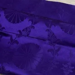 生地 紫 パープル サテン風 ハンドメイド