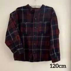 〈中古〉美品♡デビロック　長袖シャツ　チェック柄120cm