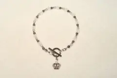 pearly y2k fairy grunge crown bracelet♡
