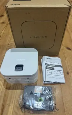 美品 brother ブラザー ピータッチCUBE PT-P300BT ホワイト