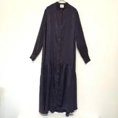 ☆最低価格☆ ALYSI ダークパープル マキシワンピース Sサイズ ゆったり