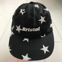 ブランド古着!日本製 17SS F.C.R.B. スター柄 キャンプ ブラック