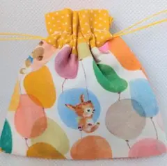 323　ユキエモン　ミニ巾着　小さな収納　くま