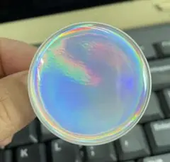 角度によって色が変わる スマホスタンド 携帯スタンド ポップソケッツ オーロラ
