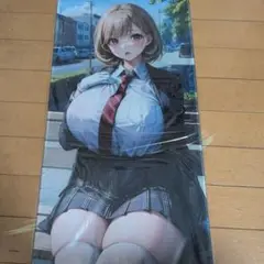 オリジナル プレイマット　制服 美少女 コスプレ 女子学生 ビキニ 巨乳 爆乳