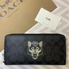 COACH コーチ アウトレット オオカミ 長財布 新品