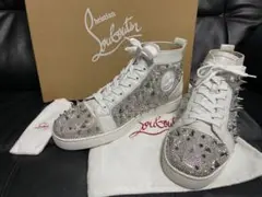 希少♪オーダー品 クリスチャンルブタン スワロフスキー ハイカットスニーカー