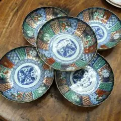 美濃焼　龍峰窯　輪花　祥瑞花丸紋　銘々皿　5枚 龍峯窯】祥瑞花丸紋 銘々皿揃 美濃焼 龍峰窯 /未使用品 - メルカリ