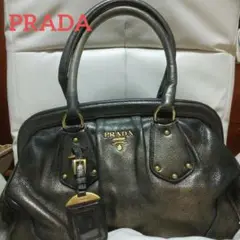正規品 プラダ ハンドバッグ ボストンバッグ PRADA サフィアーノルクス