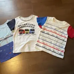 乗り物デザイン 半袖Tシャツ 120cm