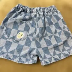 バースデイ　フタフタ　futafuta デニムパンツ　100 幾何学模様