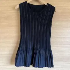 プリーツ織　ノースリカットソー