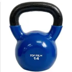 ケトルベル 14kg ビニールコーティング 握りやすいグリップ 二重梱包ダンベル