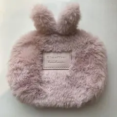 Elmoffret ピンクファーポーチ(ウサギ)