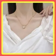 ⭐️フォロー割⭐️ネックレス ゴールド パール 亜鉛合金 #C292-1