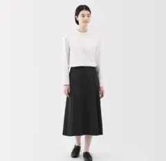 【無印良品】乾きやすいブロードフレアスカート
