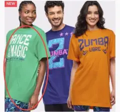 ZUMBA最新作【正規品Tシャツ3pk グリーン1枚】新品未使用