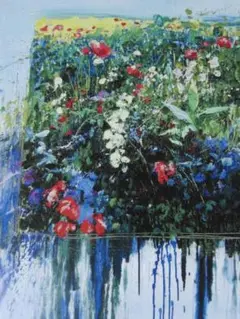 J.トレンツ・リャド、【ジヴェルニーの花II】、希少な額装用画集より J.トレンツ・リャド、【ジヴェルニーの花II】、希少な額装用画集より