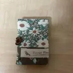 花柄ブックカバー Happy Time