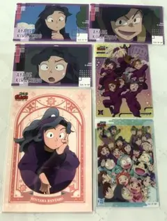 忍たま乱太郎　ステッカー　綾部喜八郎 クリアカード 集合 四年生 星座ブロマイド