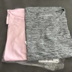 マルチパック Tシャツ クルーネック ストレッチ 半袖 2点セット Mサイズ