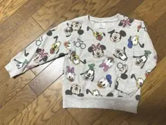 ミッキー ミニー トレーナー 110cm グレー
