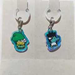 サンリオ　アクリルチャーム　クリームinスナック　ばつ丸　けろっぴ