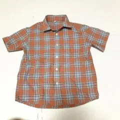 UNIQLO チェック柄 半袖シャツ 120