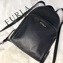 ✨希少✨未使用級✨フルラ フリーダ リュック バックパック ブラック シボ革