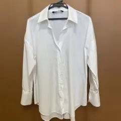 ZARA ホワイト 長袖シャツ M