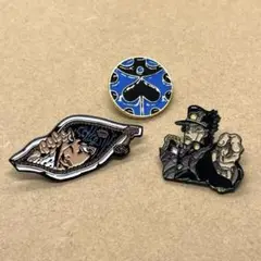 【新品】ブチャラティ 承太郎 ジョルノてんとう虫 ピンバッジ 3点セット
