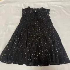 ブラック　スター　ゴールド　ワンピース　120 女の子