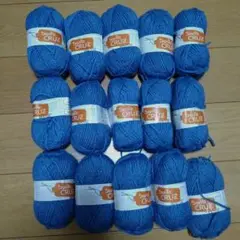 Santa Cruz 毛糸 極太 15玉セット 青