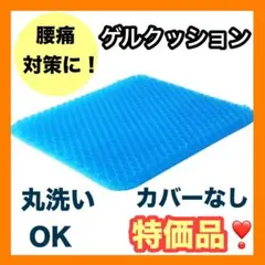 【訳あり】 カバーなし ゲルクッション 低反発 腰痛 座布団 デスクワーク